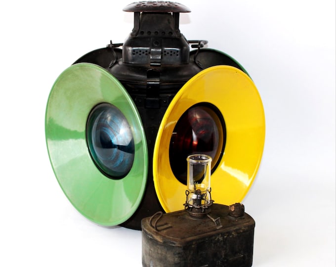 Antique Great Northern Railroad Switch Lamp #5