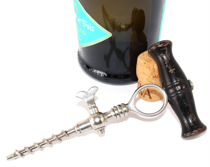 Antique 1890 Champagne Tap, Soda Tap, Two-part Holborn Style Champagne Tap