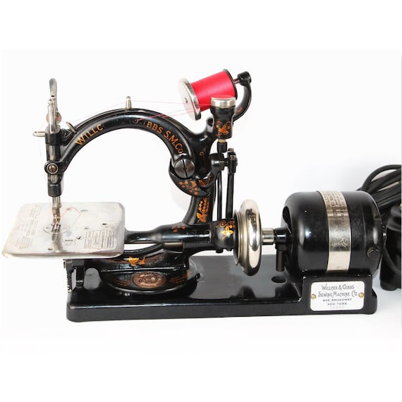 その他 Antique Sewing Machine Wilcox & Gibbs Antique 1900 Willcox and Gibbs Sewing Machine - Etsy