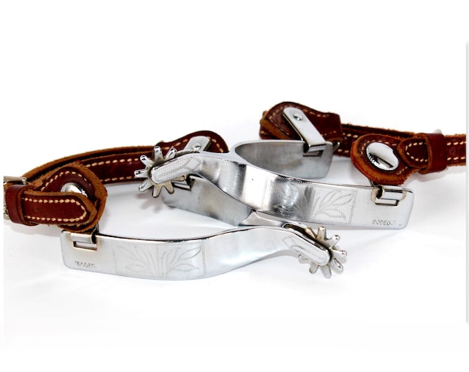 Vintage Pair of Kelly Rodeo Western Spurs, Western Memorabilia