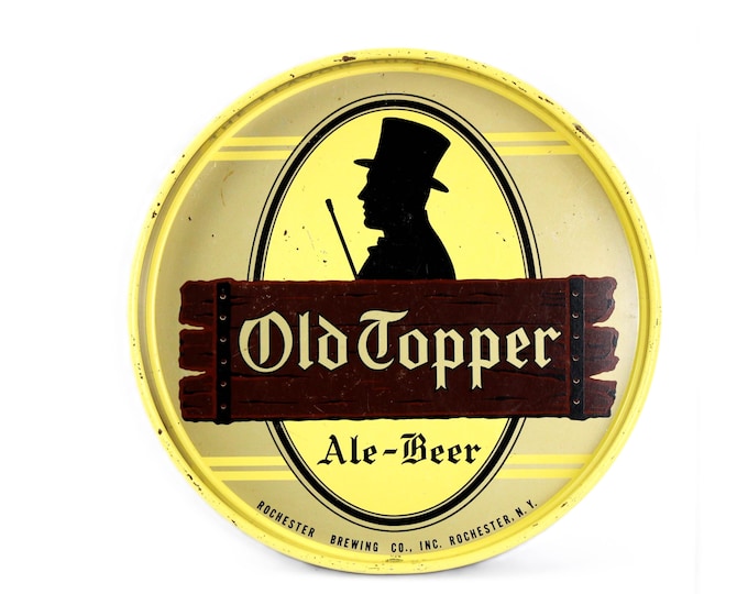 Vintage 1940s Old Topper Beer Tray