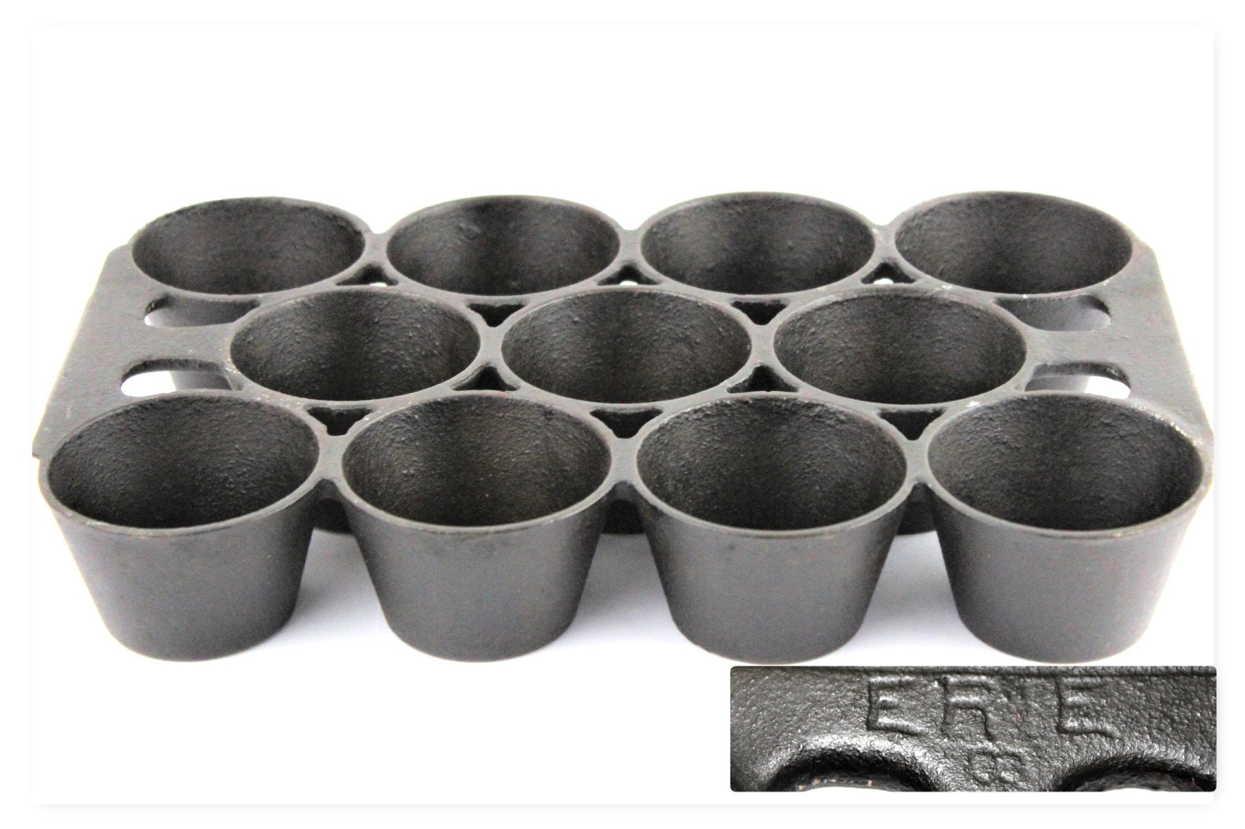 Sold at Auction: ERIE CAST IRON MUFFIN PAN No.8