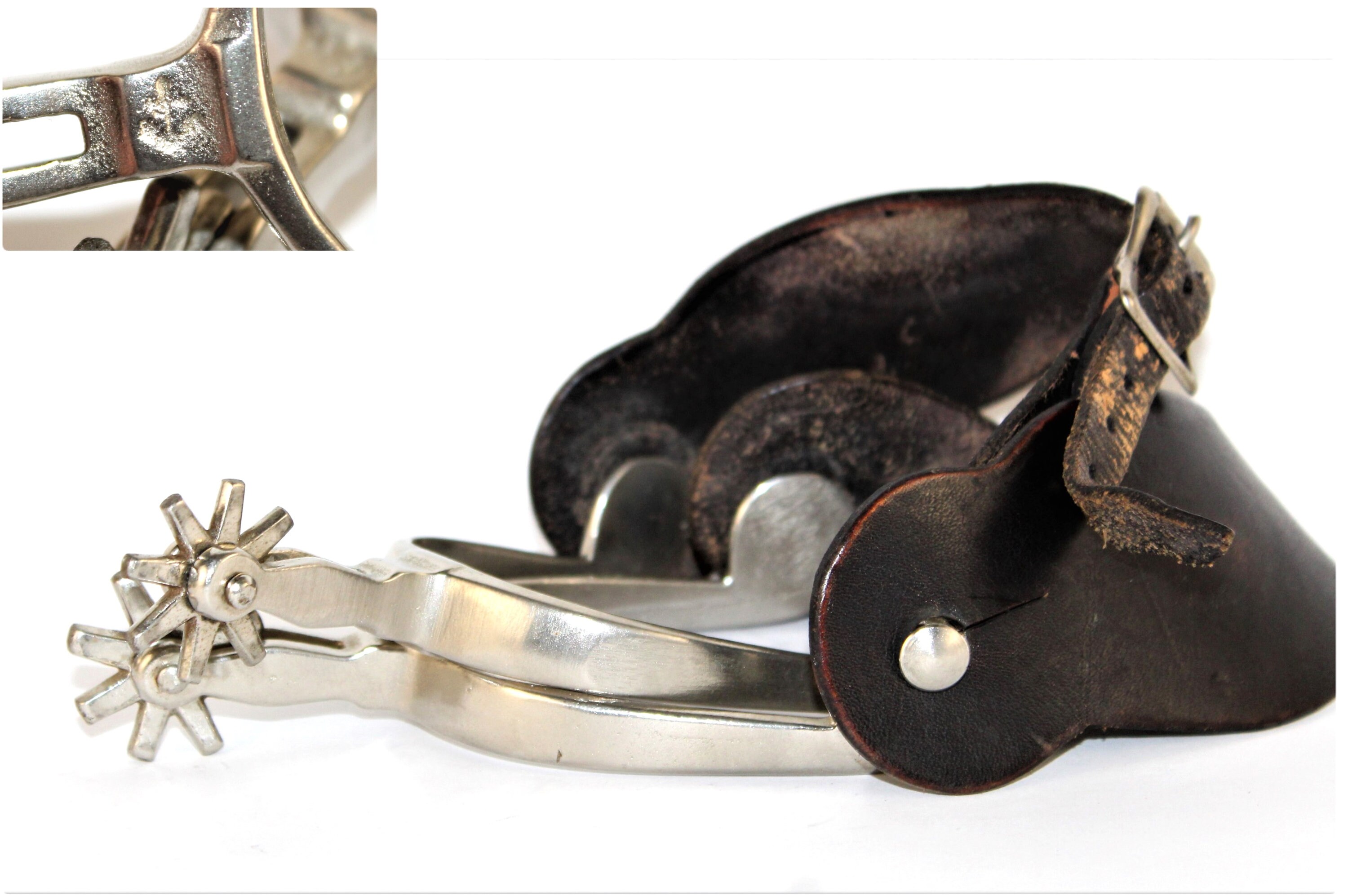 Pair of North and Judd Spurs, Western Cowboy Spurs