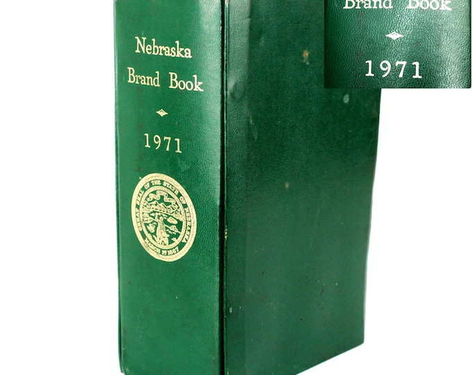 Official 1971 Nebraska Cattle Brand Book, Ranching, Livestock Brand