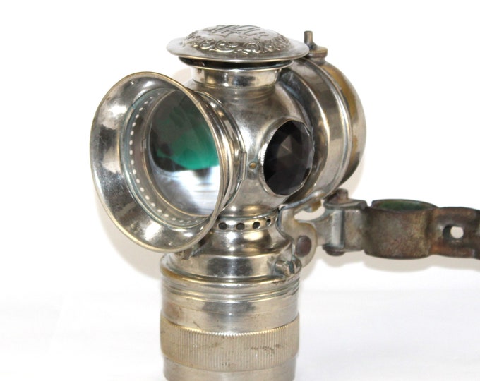 Solar Bicycle Carbide lamp, Antique 1910