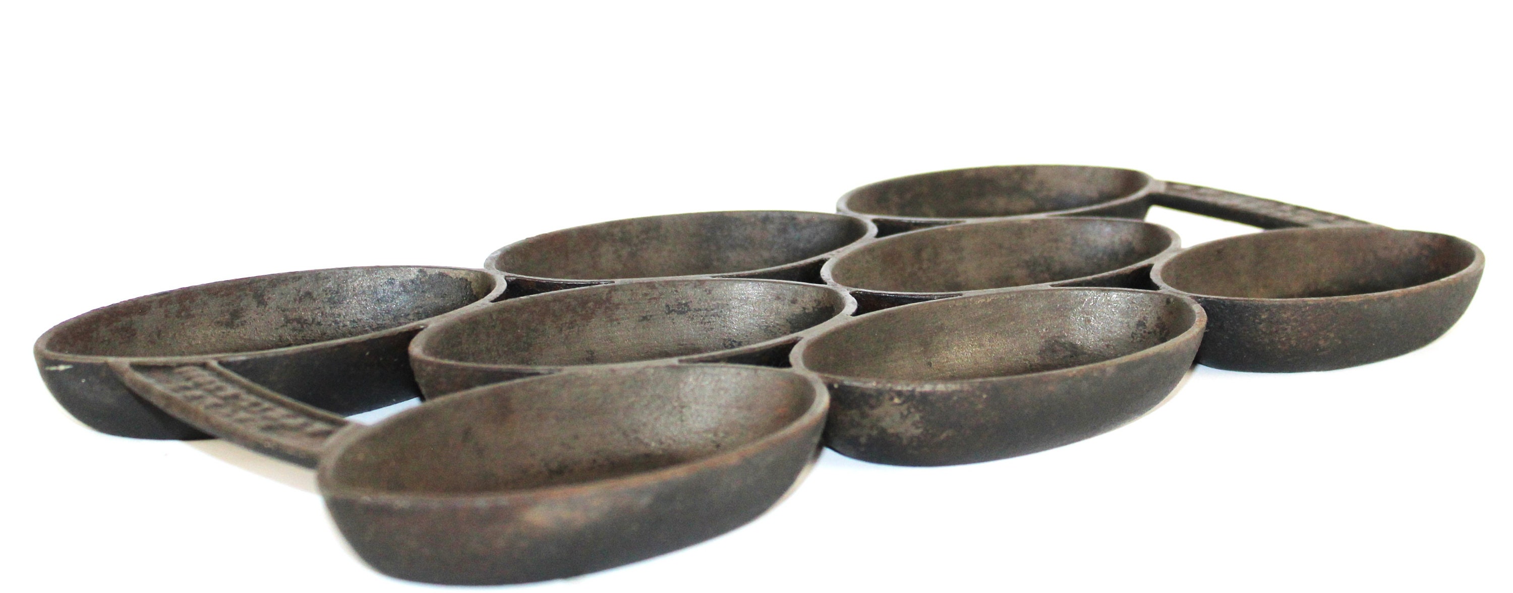 Antique Cast Iron Muffin Pan - Has Gatemarks 11 x 14 - Northern