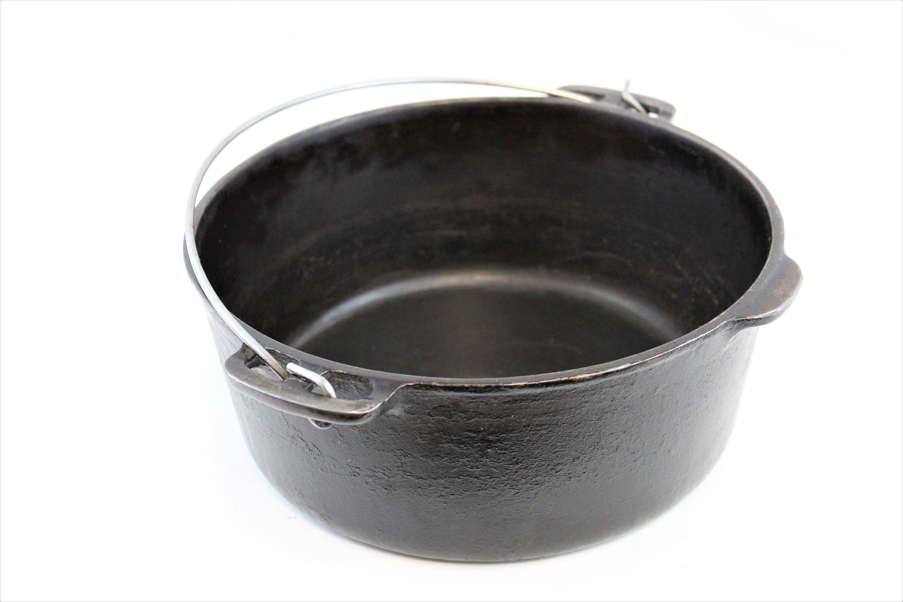 Vintage Wagner Ware Cast Iron 5 quart Boiling Pot / Soup Kettle 1268C