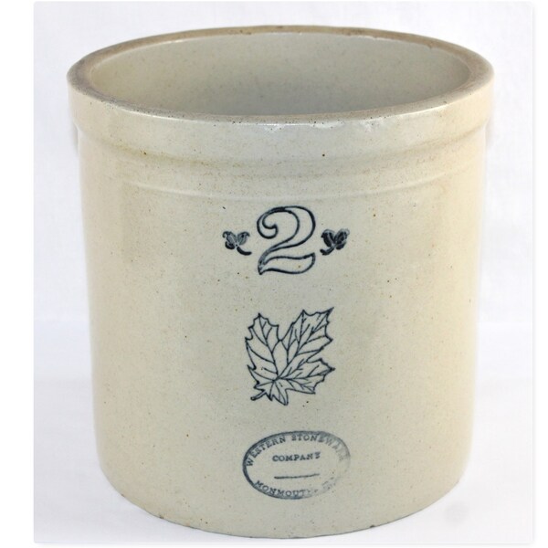 Western Stoneware Co, Two Gallon Crock, Pickling Crock, Fermenting Crock