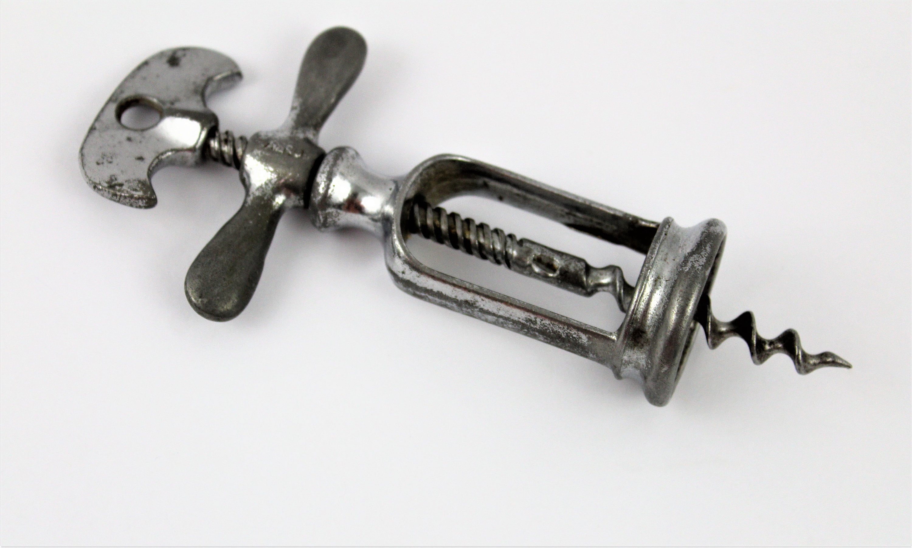 Antique Corkscrew / French AERO Corkscrew / Flynut Corkscrew / Wine