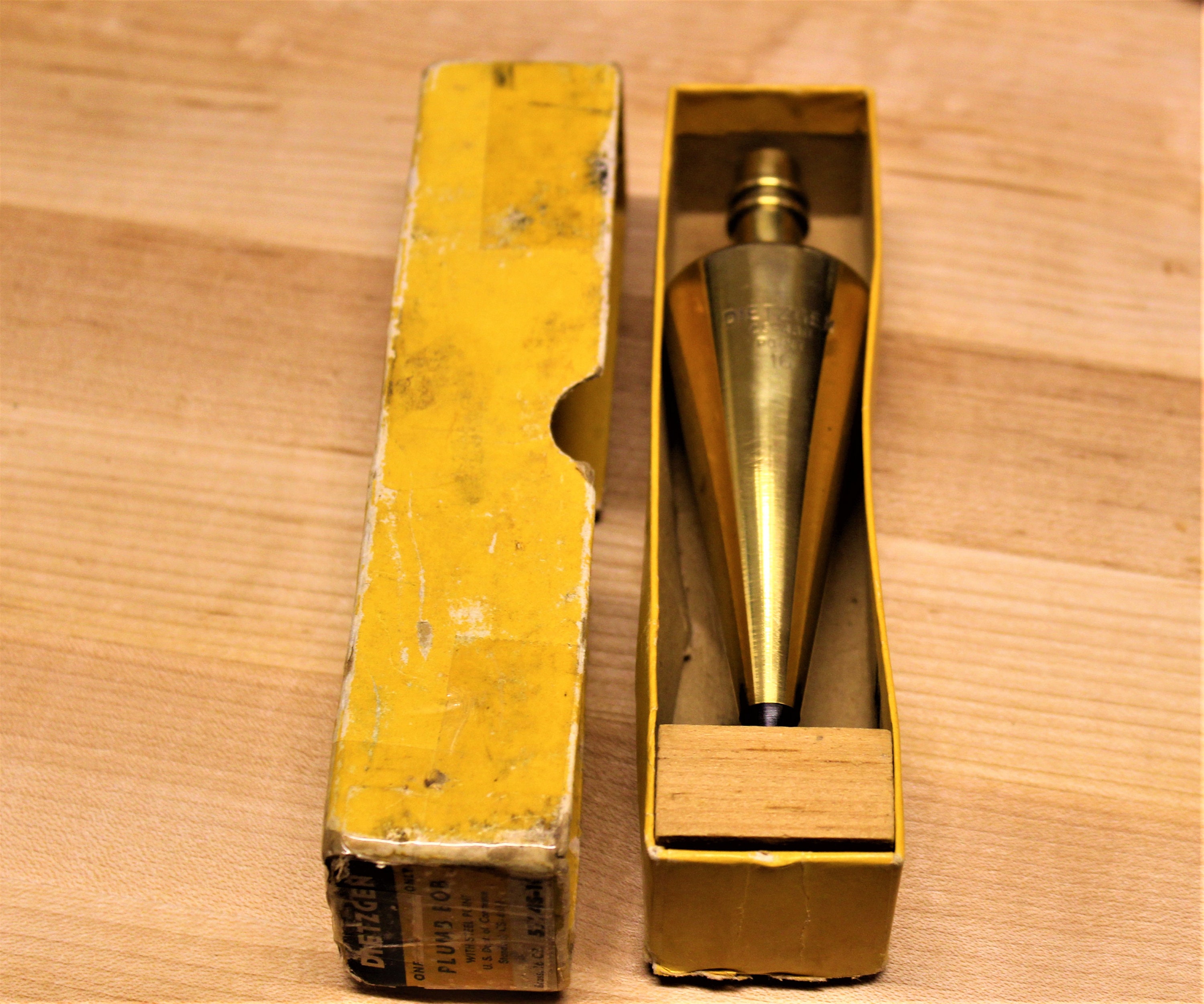 Vintage Dietzgen Brass Plumb Bob 