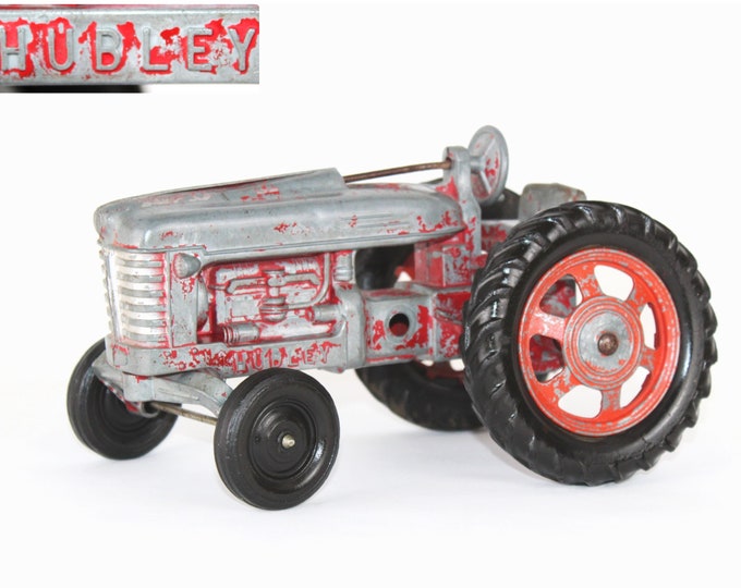 1950s Hubley Tractor, Metal Toy Tractor