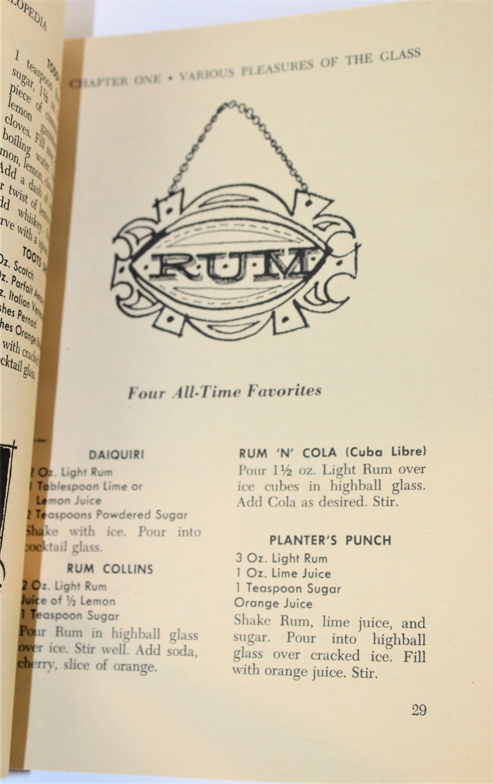 1960s Retro Bar Drink Recipe Books, Bartender Guide Books