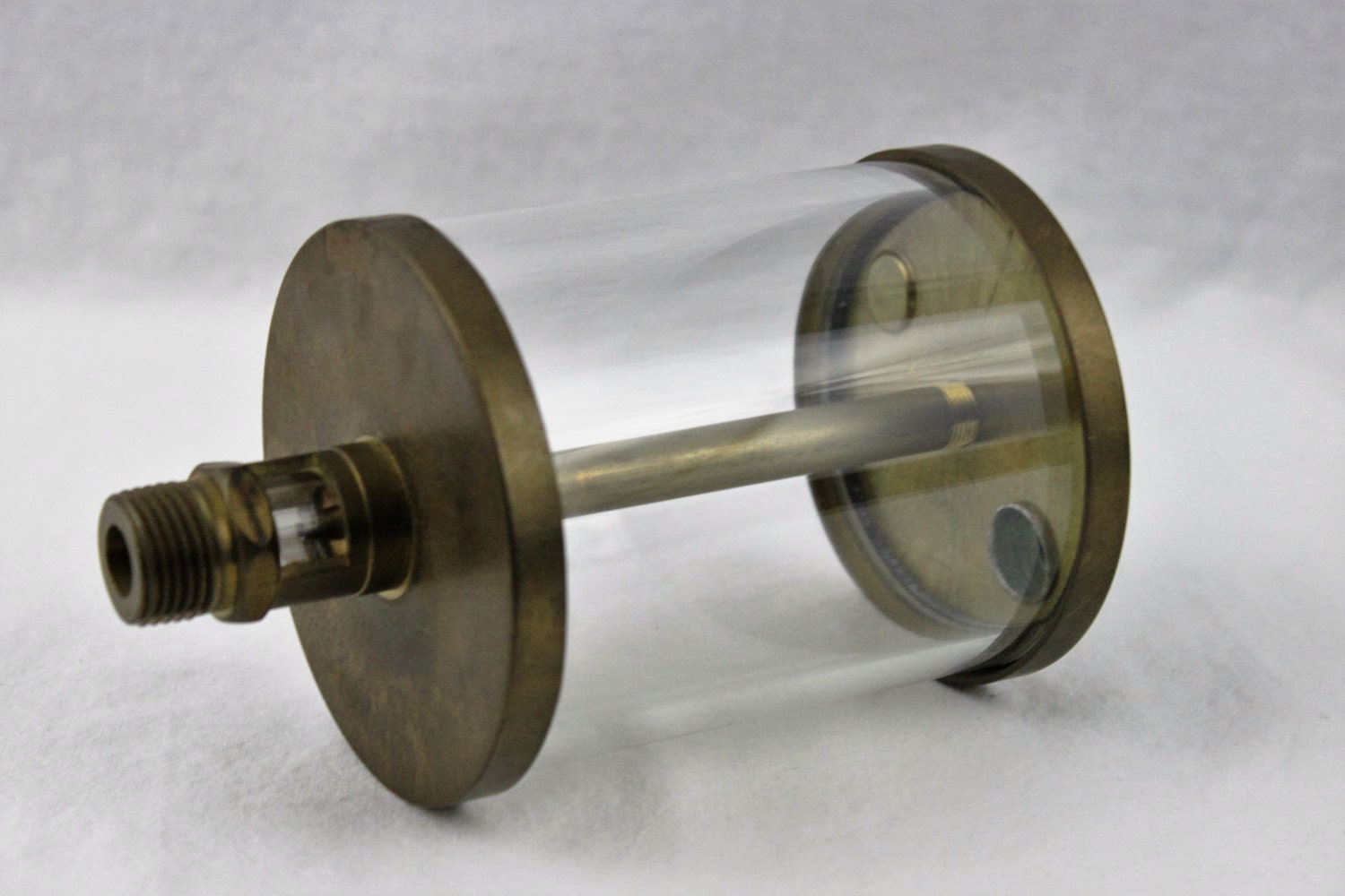 Antique Large Brass Engine Oiler, Drip Oiler, Industrial Engine Drip