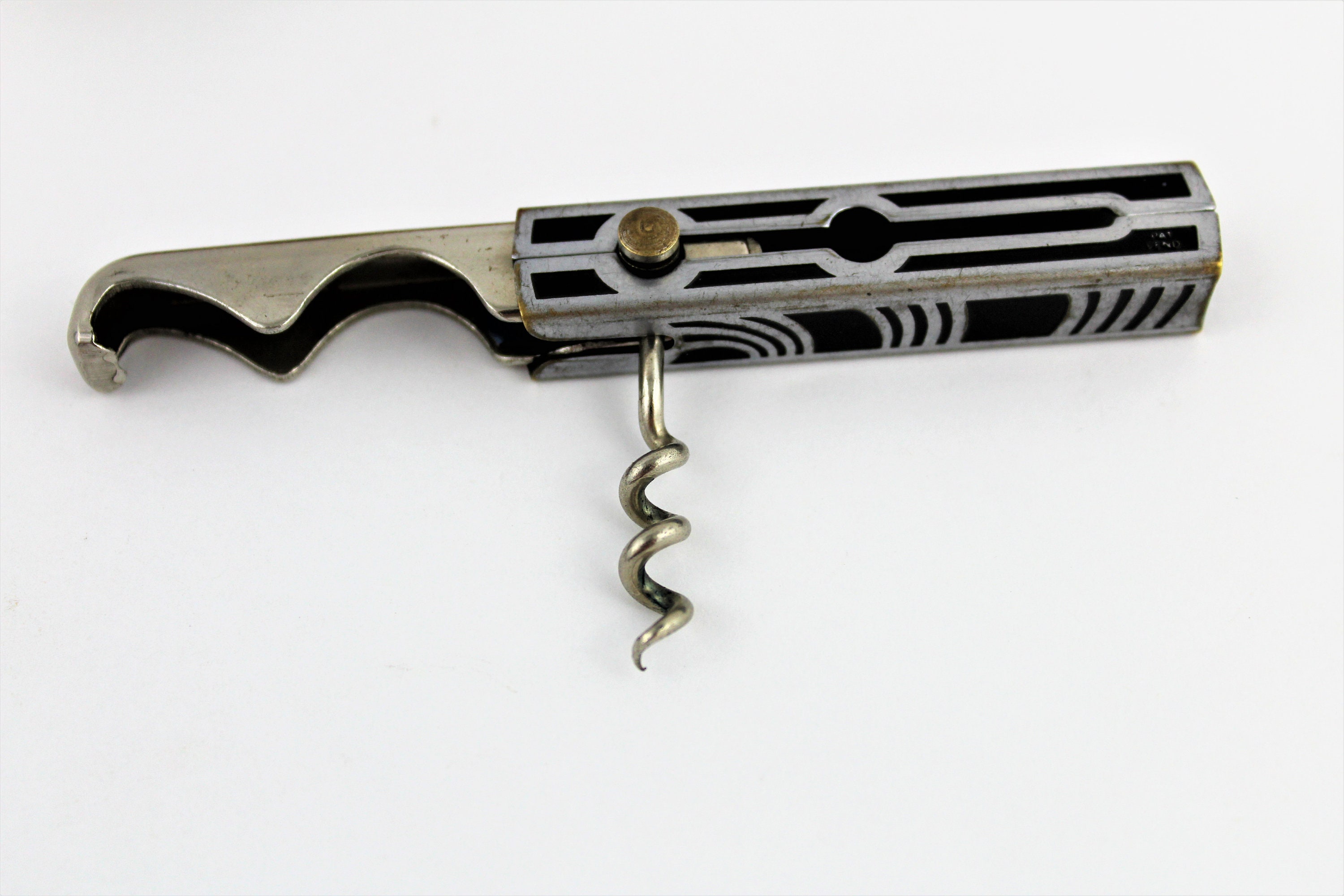 Vintage Corkscrew / 1934 Chicago World Fair Slide Out Bottle Opener