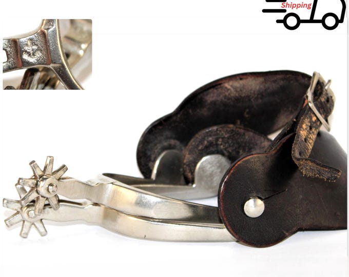 Vintage North and Judd Western Cowboy Spurs - Antique August Buermann Americana Memorabilia