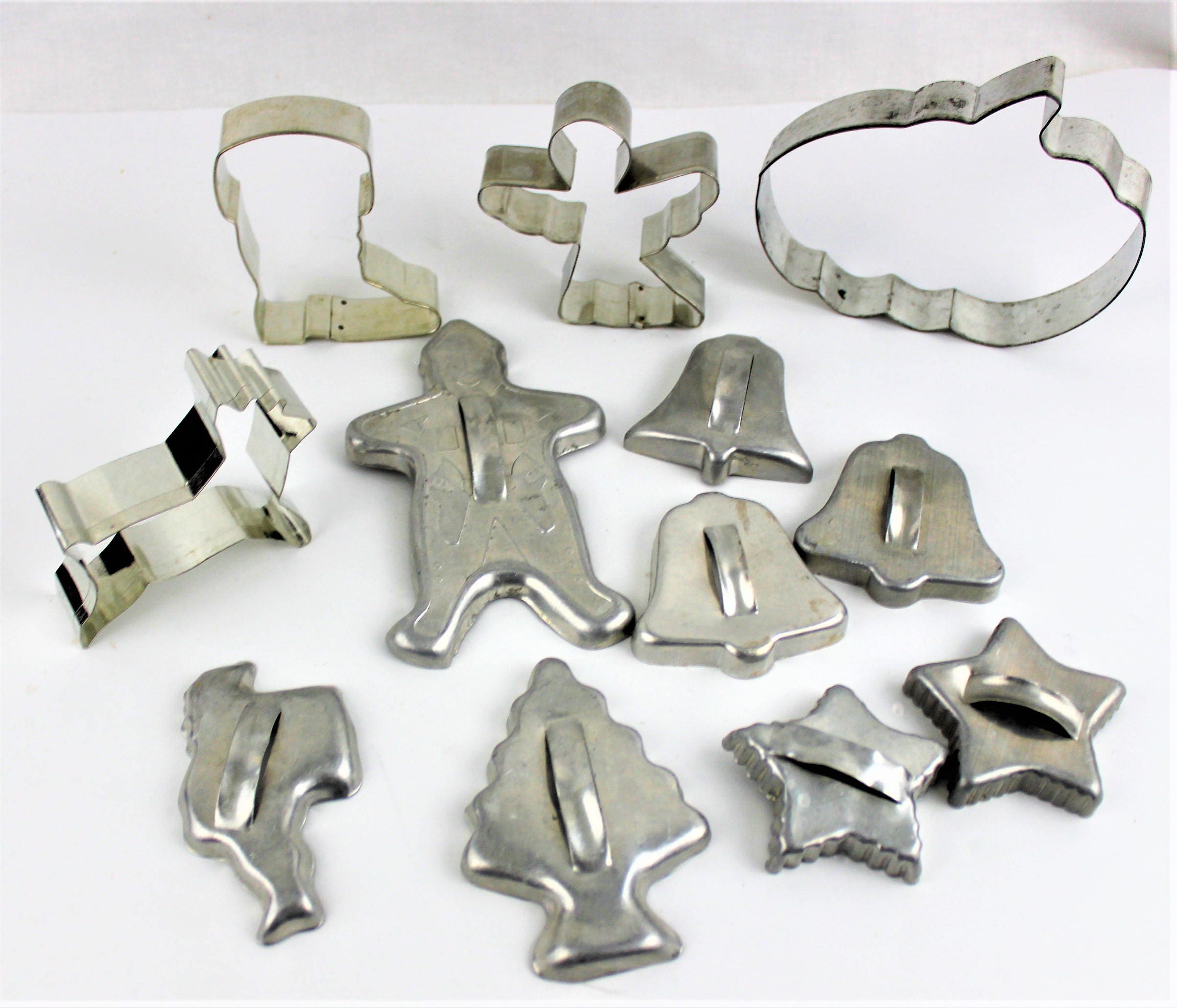 Vintage Twelve Piece Set of Christmas Cookie Cutters