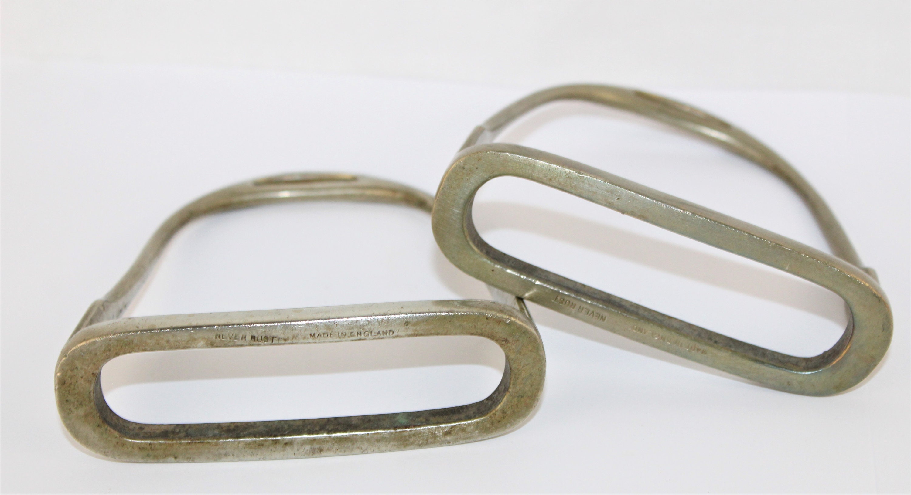 Never Rust, NickelPlated Brass Stirrups, English Riding Stirrups