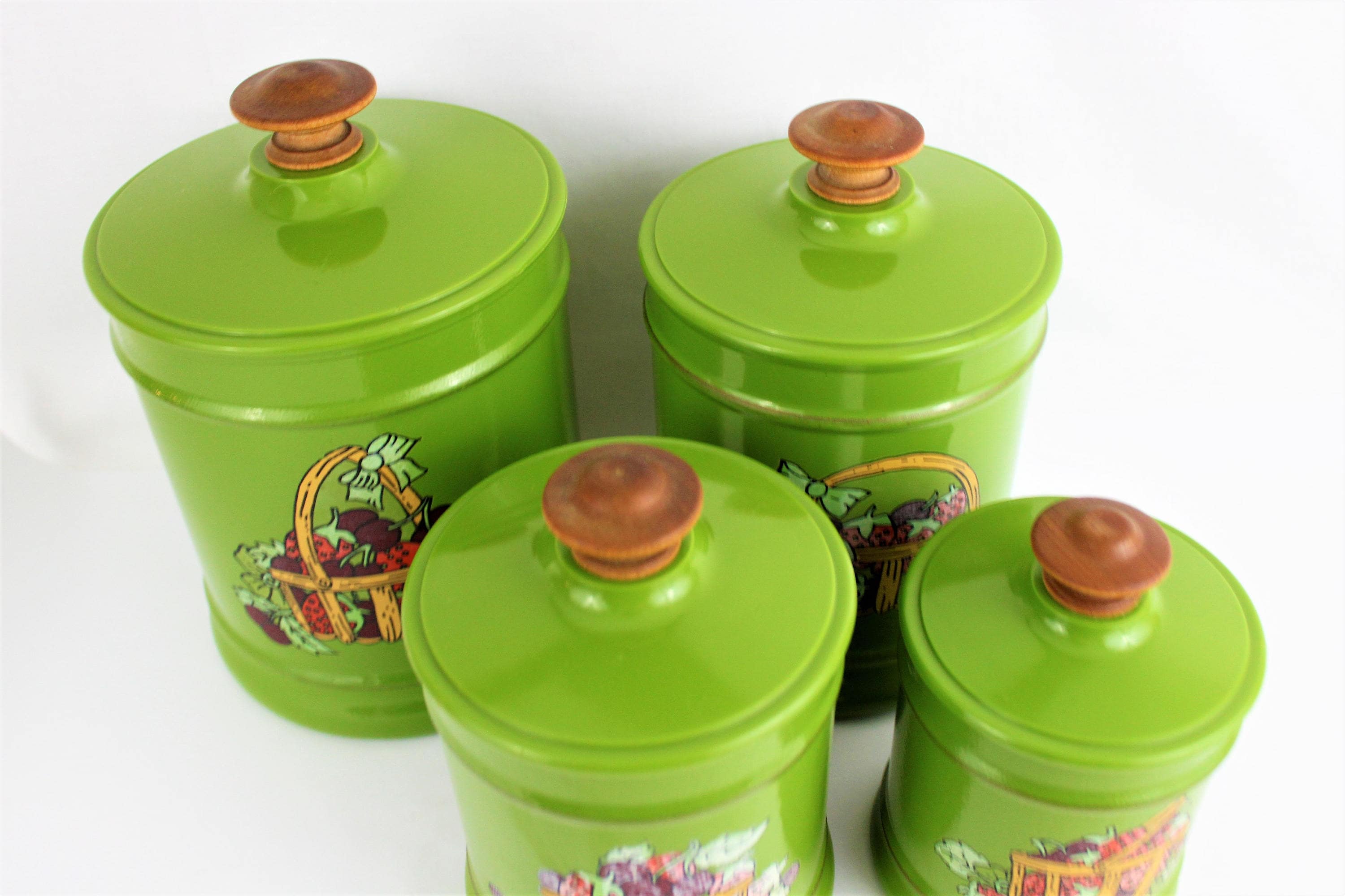 Kitchen Storage Home & Living Jars & Containers Vintage Green Kromex