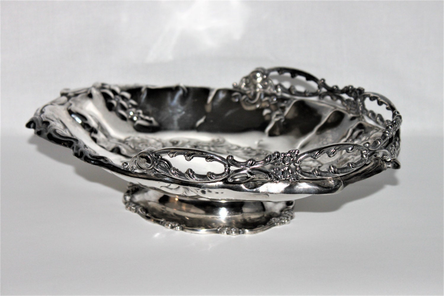 Silver Bridal Basket, Meridian Silver, Wedding Gift Something Old