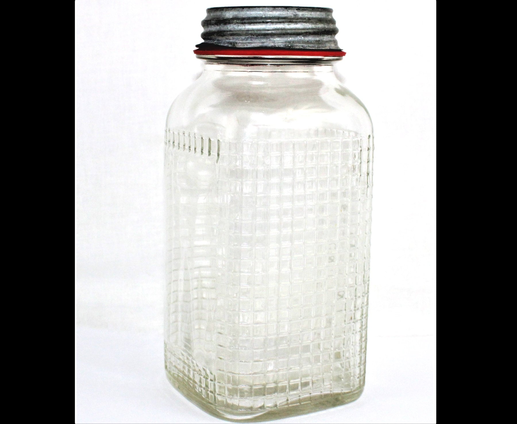 Large Antique Glenshaw Square Mason Jars with Zinc Lids (c.1930s) – Rush  Creek Vintage