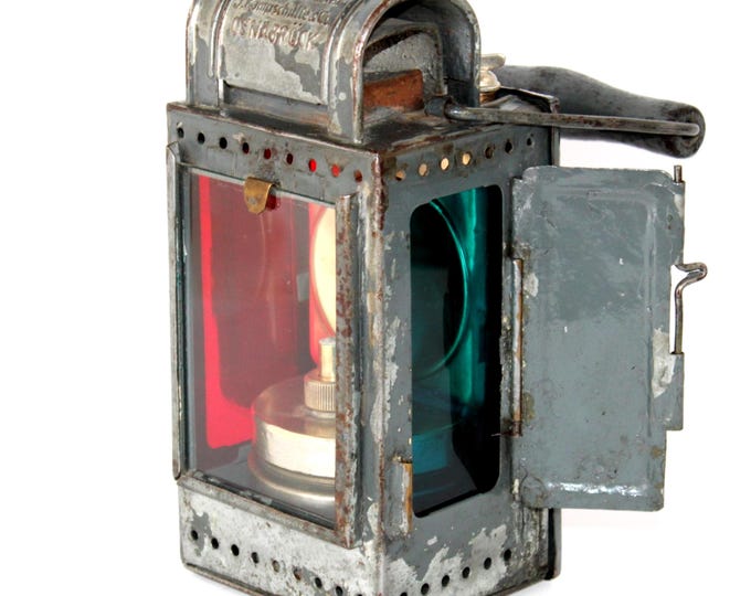 Vintage German Railroad Lantern, J Kampschulte & Co.
