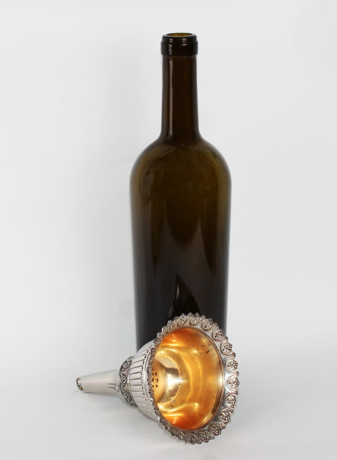 Silver Wine Funnel, Decanting Funnel