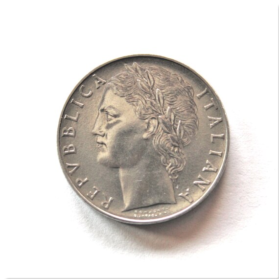 ヴィンテージ 1957 イタリア 100 リラ銀貨 - 希少な収集価値のある