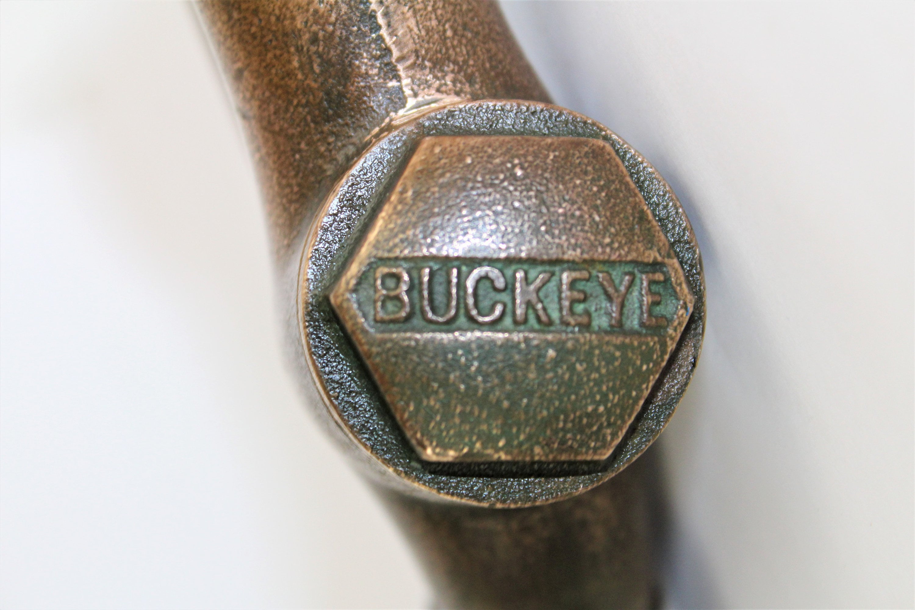 BN121 Brass Buckeye Nozzle   Old Gas Pump Parts