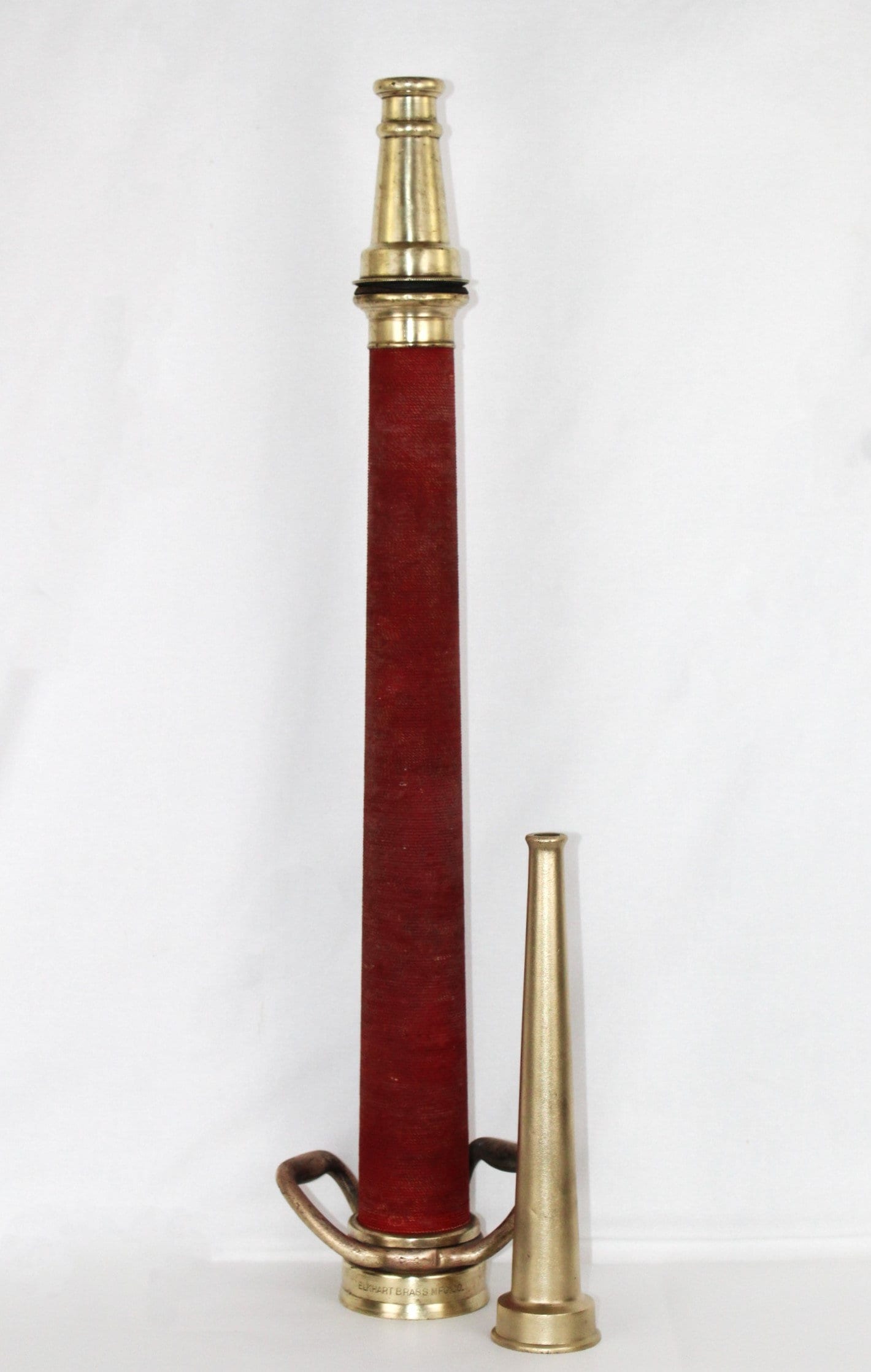 Antique Firefighters Firehose Nozzle, 30-inches long, Elkhart Brass, Fire  Memorabilia