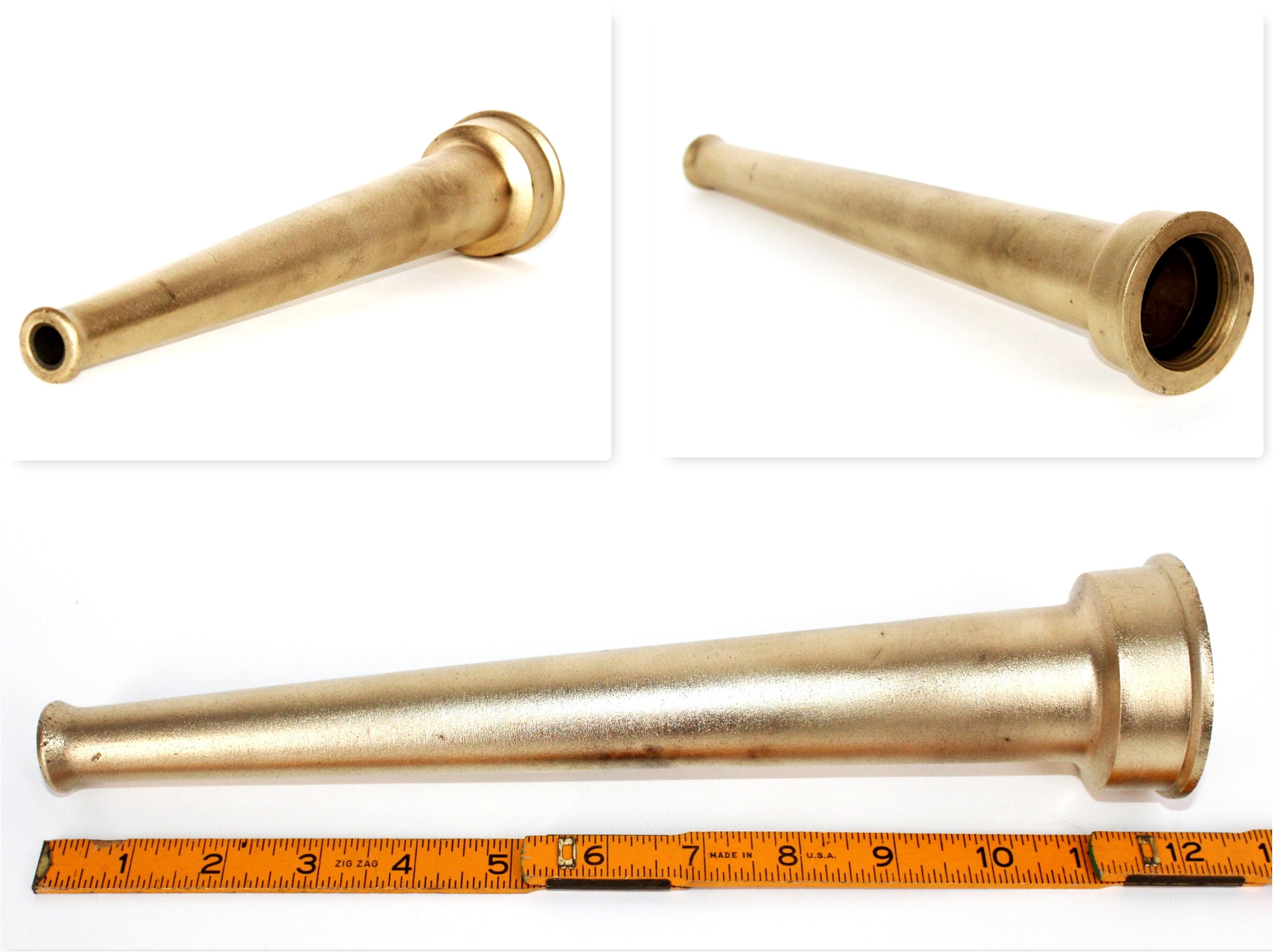 Firefighters Firehose Nozzle, 12inches long, Fire Memorabilia