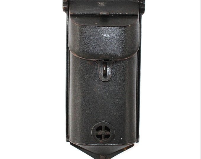 Antique Cast Iron Wall Mailbox - Victorian Style Letterbox