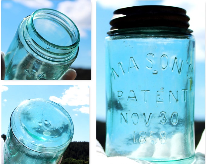 Antique Mason’s 1858 Fruit Canning Jar