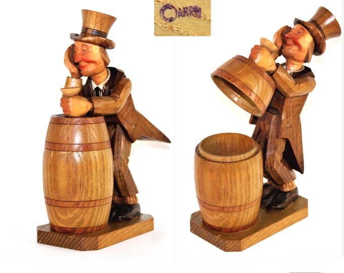 1960s ANRI Cigarette Box, Smoking Accessories, Vintage Tobacciana