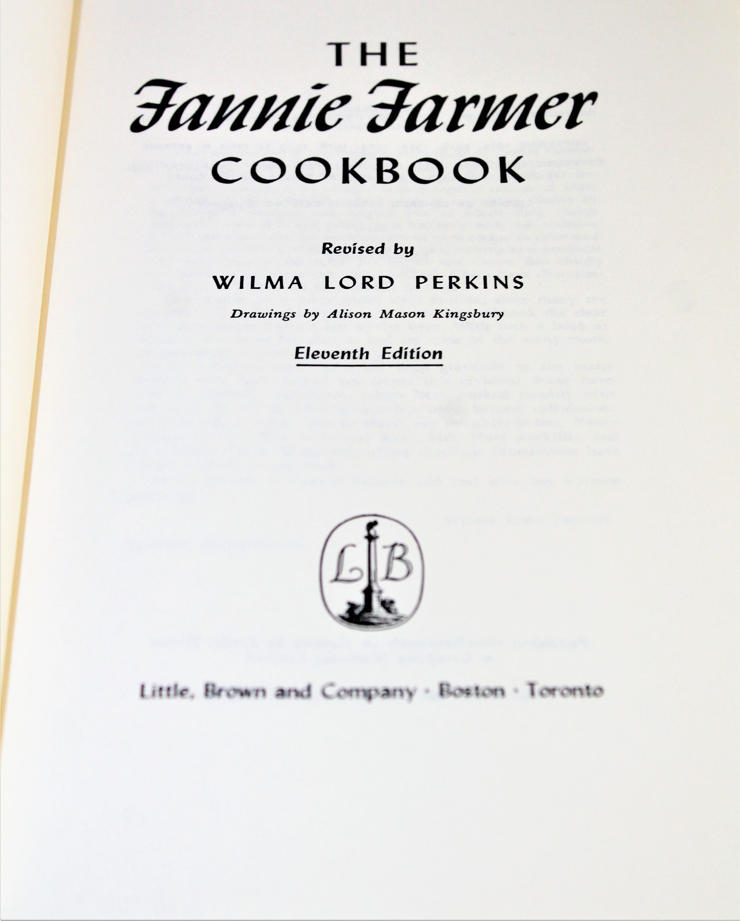 1965 The Fannie Farmer Cookbook