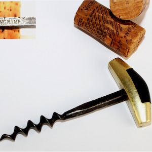 Antique French Corkscrew, Wine Bottle Opener, PLAINCHAMP