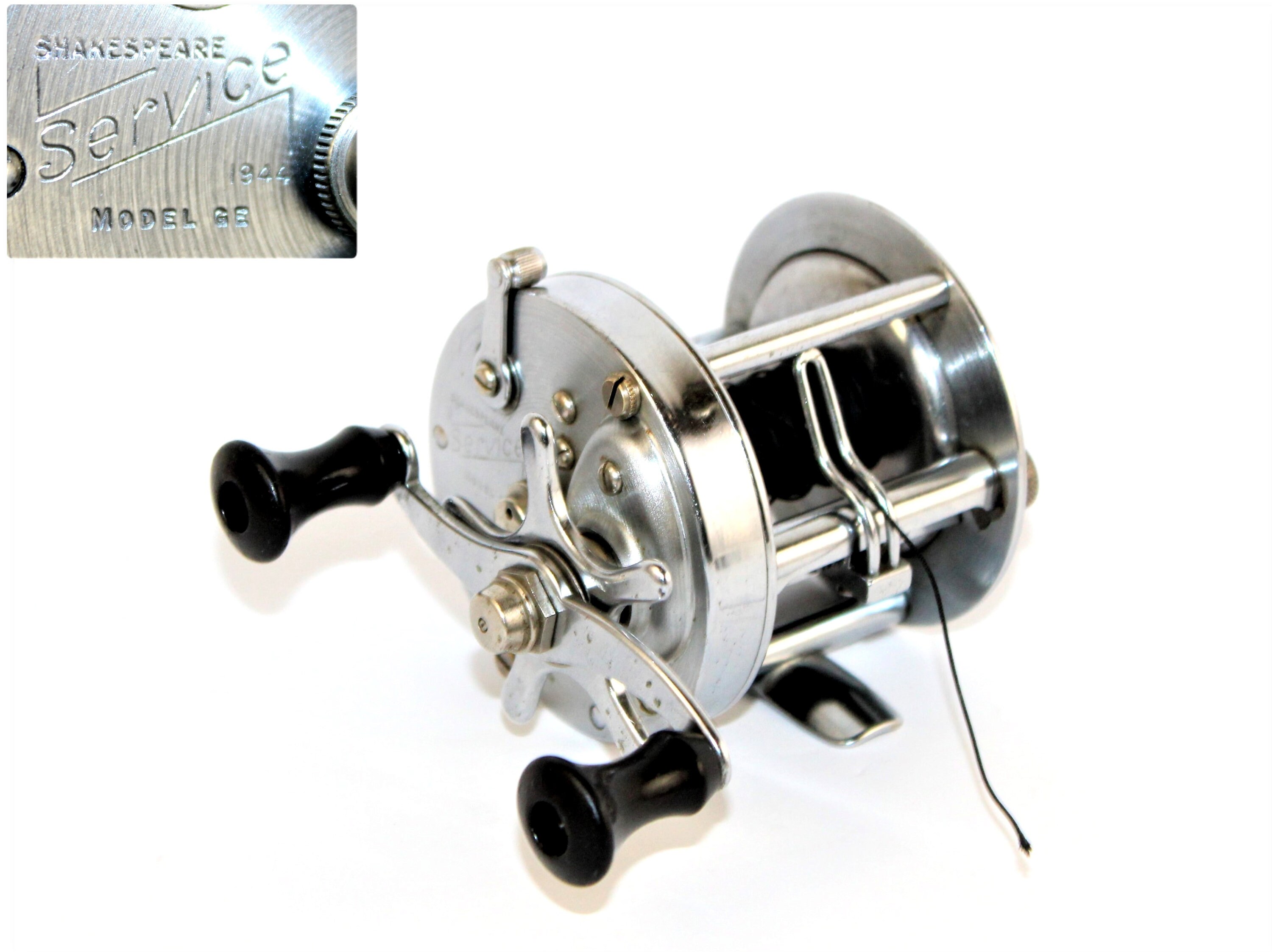Vintage 1946 Shakespeare Service 1944 Model GE Bait Casting Fishing 
