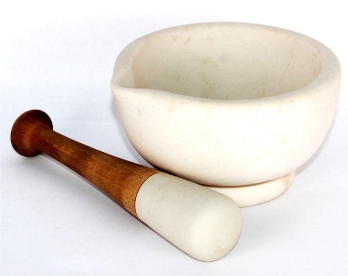 Vintage Porcelain Mortar & Pestle