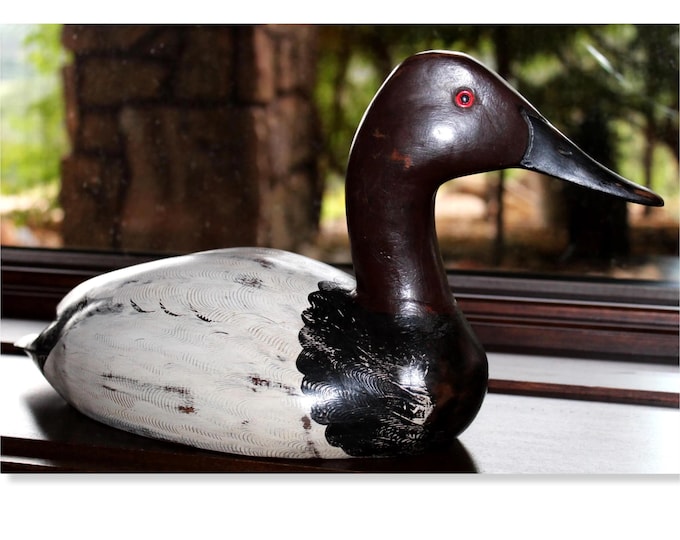 Duck Decoy by Charles Moore, Hand Carved
