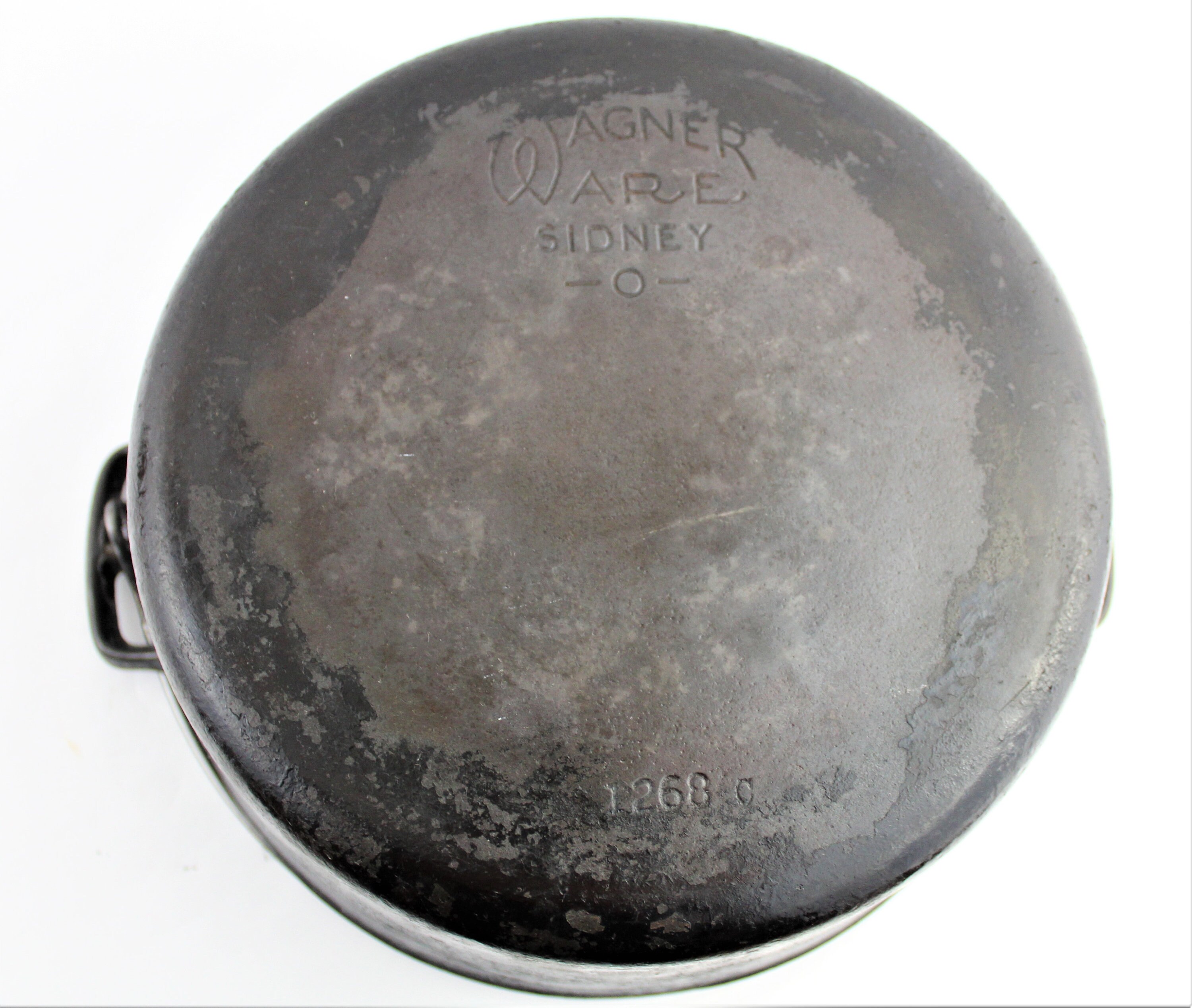 Vintage Wagner Ware Cast Iron 5 quart Boiling Pot / Soup Kettle 1268C