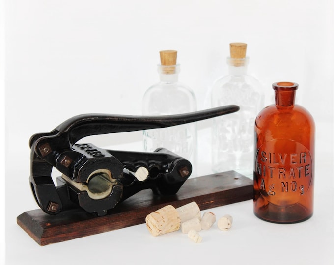 Antique Apothecary Cork Press, Apothecary Collectible