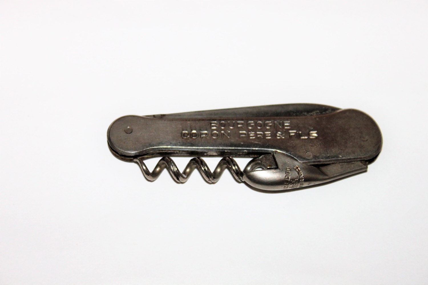 Vintage French Waiter’s Friend Corkscrew & Bottle Opener, Made in