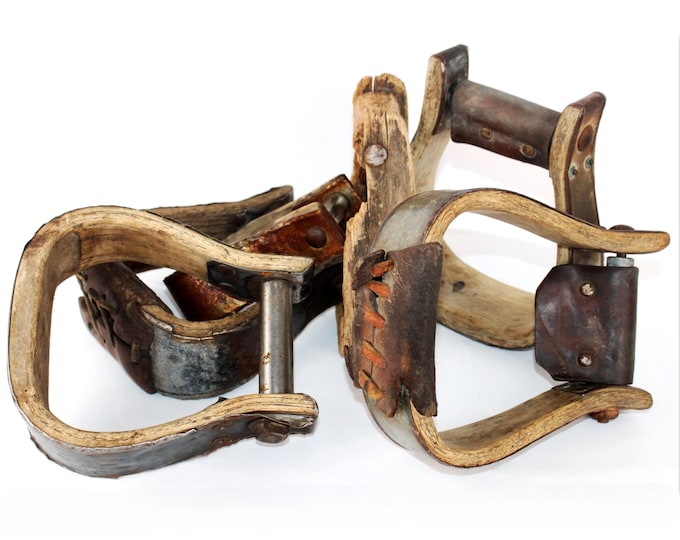Antique & Vintage Western Stirrups Collection: Horse Memorabilia, Ranch Decor, Cowboy Americana