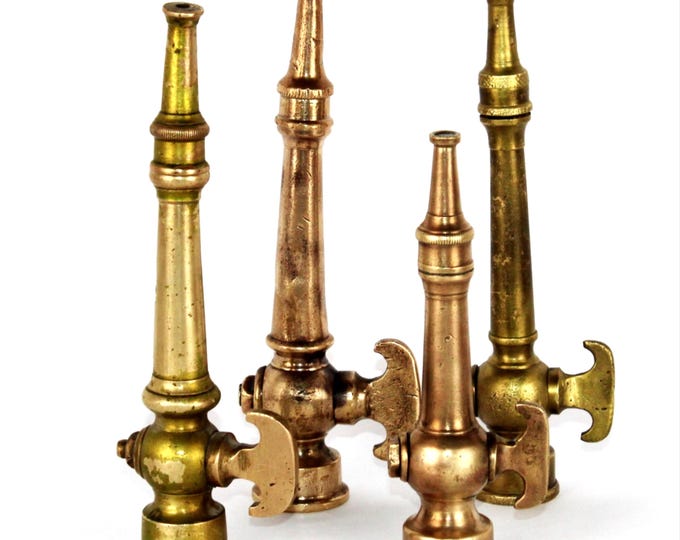 Antique Garden Hose Nozzle Collection: Rare Brass Sprayers for Lawn, Plant & Flower