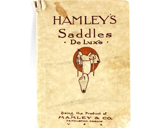 Original 1919 Hamley's Saddles Deluxe Catalog No. 14