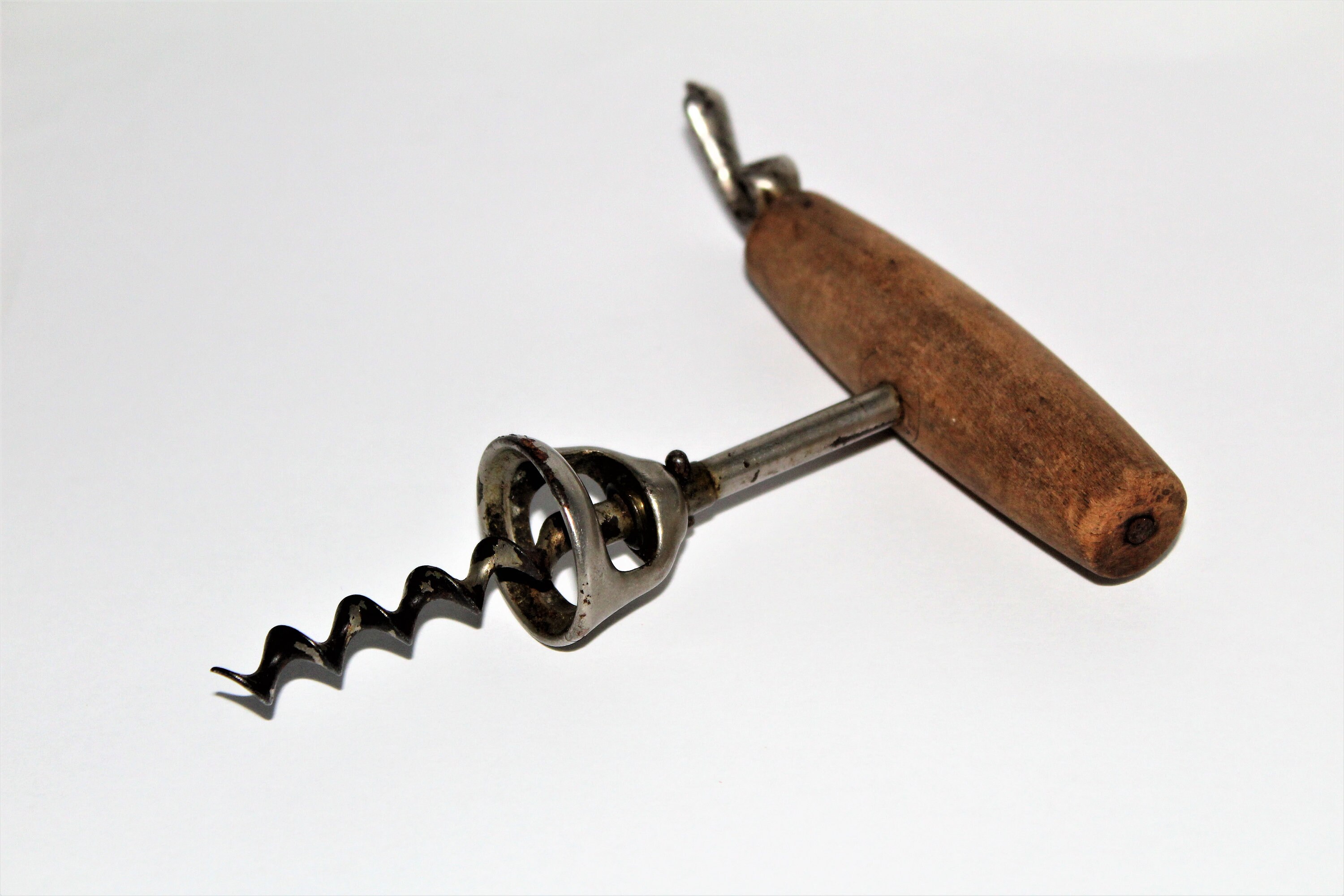 Antique Walker Corkscrew with Bottle Opener Handle
