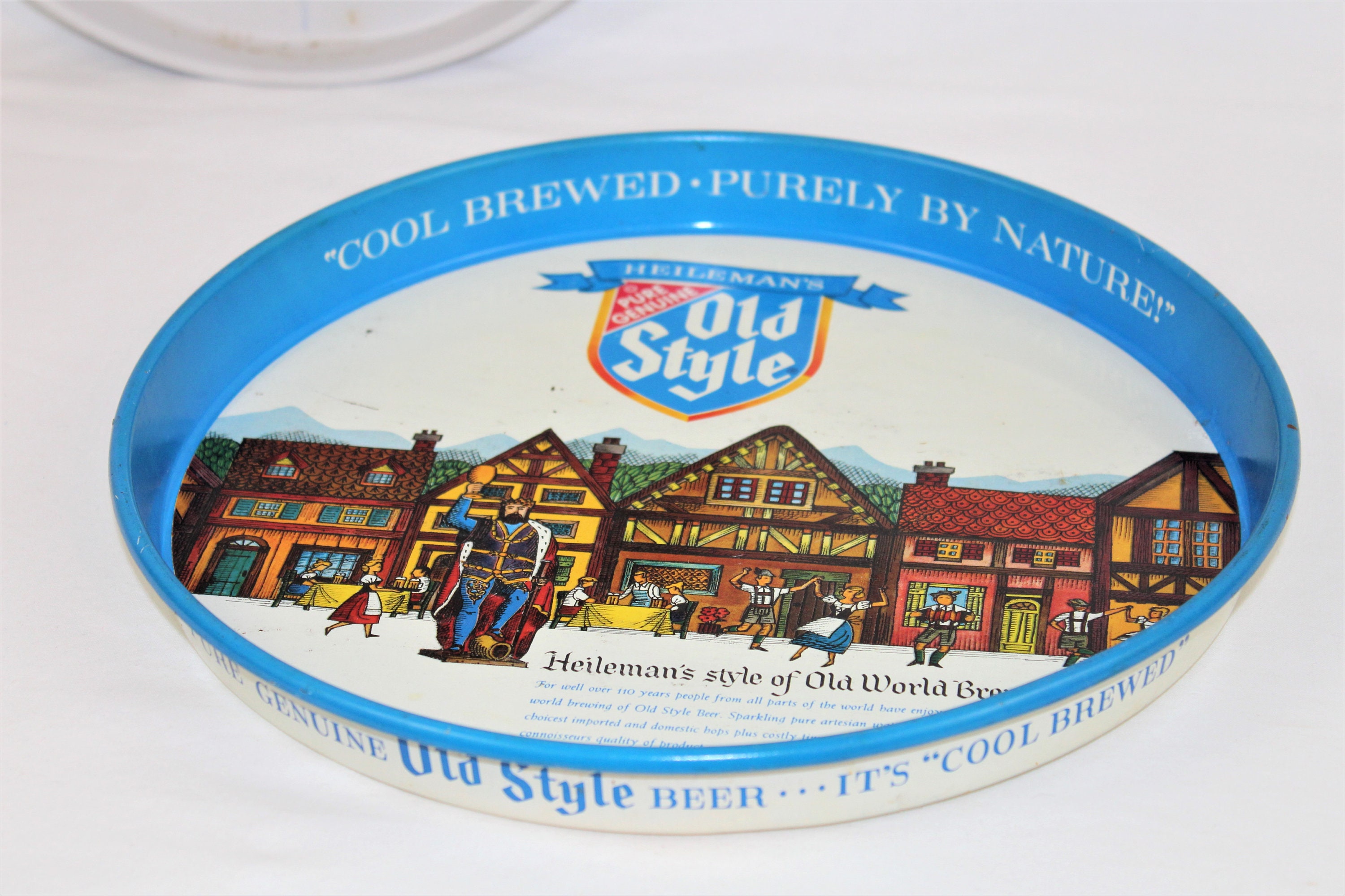 1960s Beer Trays / Heilemans Old Style Beer / Serving Trays / Vintage