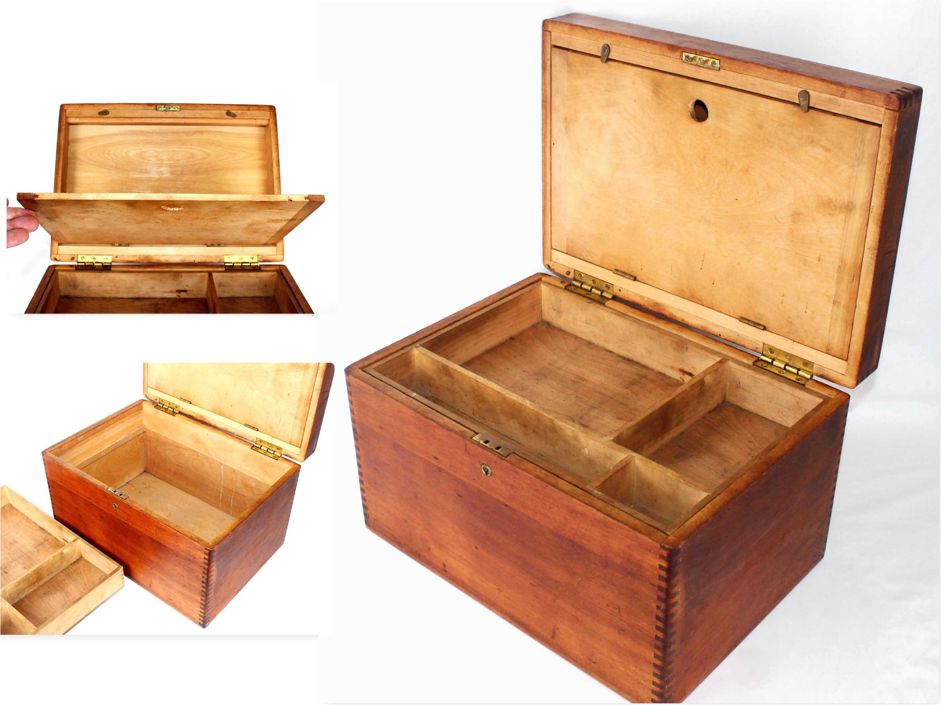 Vintage Art Supplies Box, Artists Box, Wooden Painters Supply Box