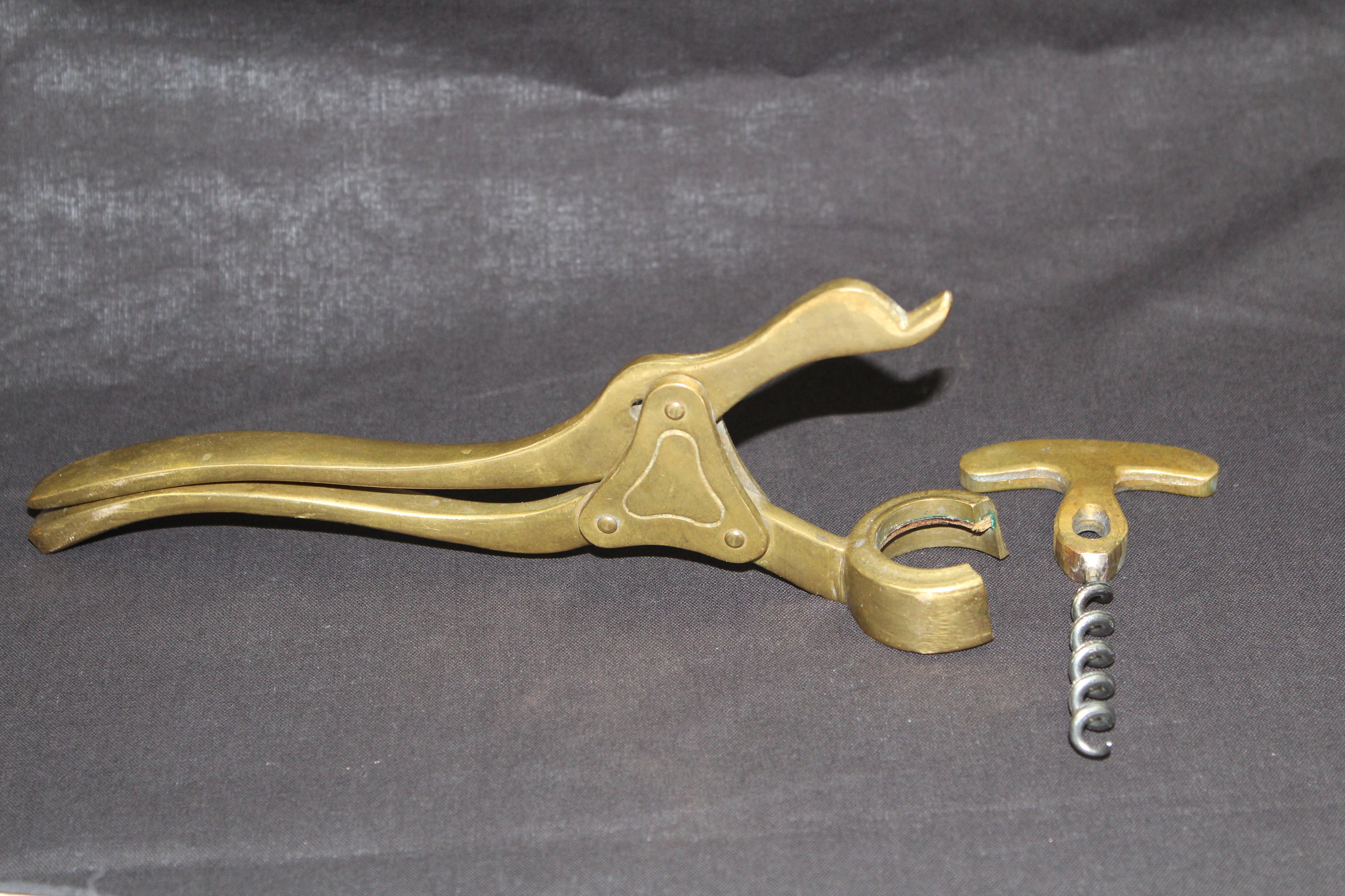 Vintage Corkscrew, Single Lever Corkscrew, Wine Bottle Opener