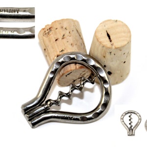 Miniature German Folding Bow Corkscrew: Perfume & Medicine Bottle Opener