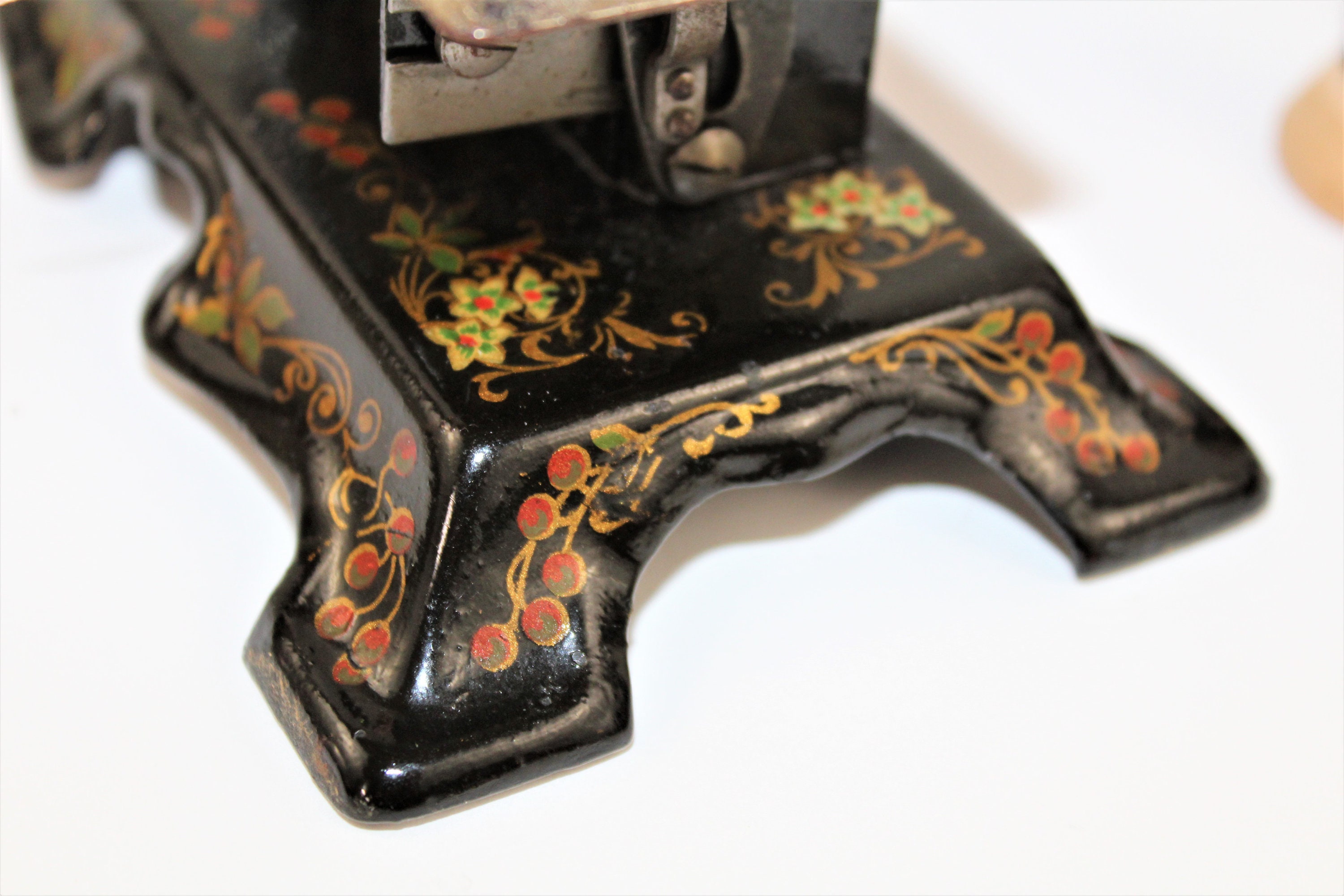 Antique Toy Sewing Machine, Muller Model 2, Hand Crank Sewing Machine